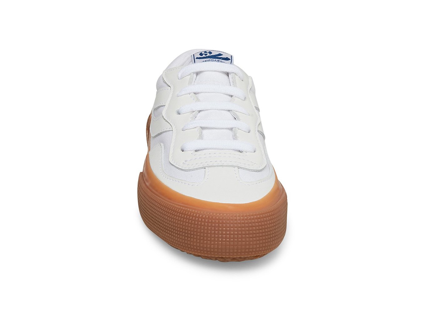 Superga Sneakers Womens - 2941 Revolley Leather Leather - White - KEUYJ9186